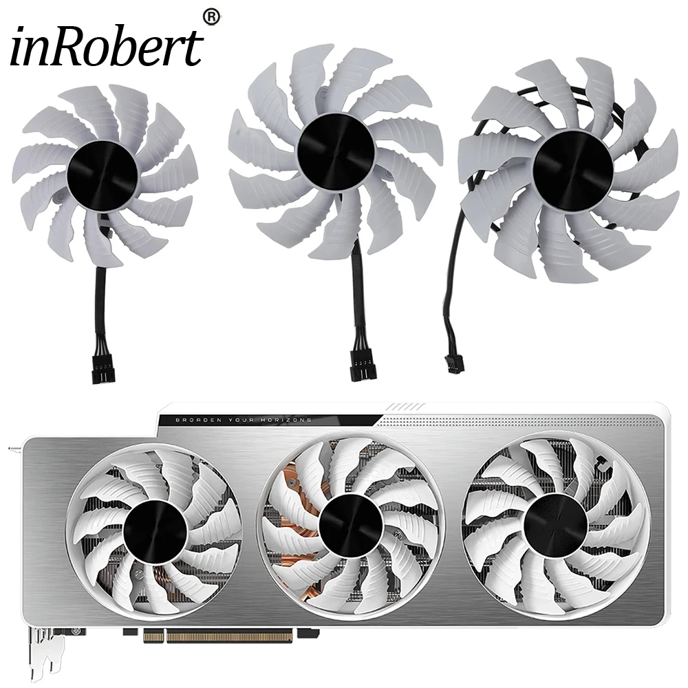 87MM PLA09215S12H 12V 0.55A Video Card Fan For Gigabyte GeForce RTX 3080 3070 Ti RTX 3090 Vision OC 3X Graphics Cards