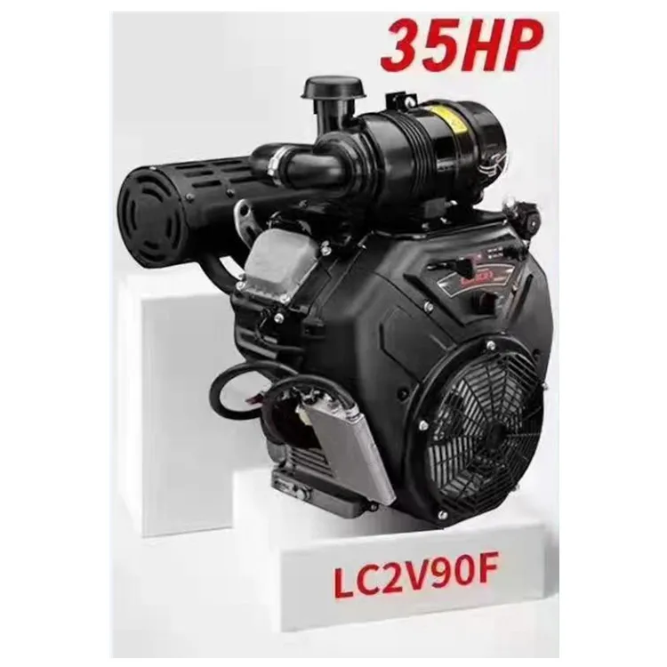 4 Stroke V Twin Cylinder Electric Start LC2V90F 999cc Air-Cooled  Engine 36.5mm C Type Parallel Shaft 35HP Loncin 2V90F