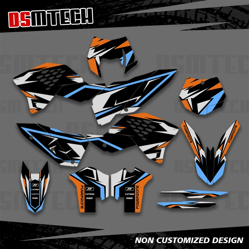 

DSMTECH для KTM SX SXF 2007 2008 2009 2010 EXC EXCF 125 250 300 450 2008 2009 2010 2011 Графические наклейки Наклейки для мотоцикла 001