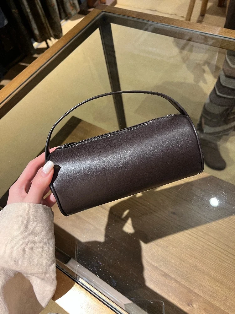 

mat Sle Top Layer Lamb Skin Handbag oulder Bag for Men And Women Faionable Zipper Closure Daily Use