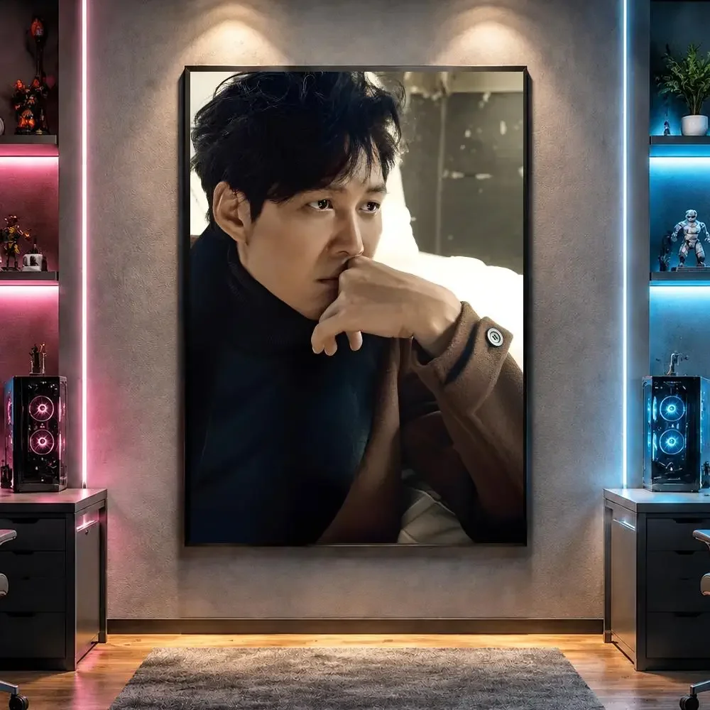 Actor L-Lee Jung-jae Korean Star Poster Wall Art Bedroom Living Room Dorm Bar Cafe Gym Studio Home Decor Gifts