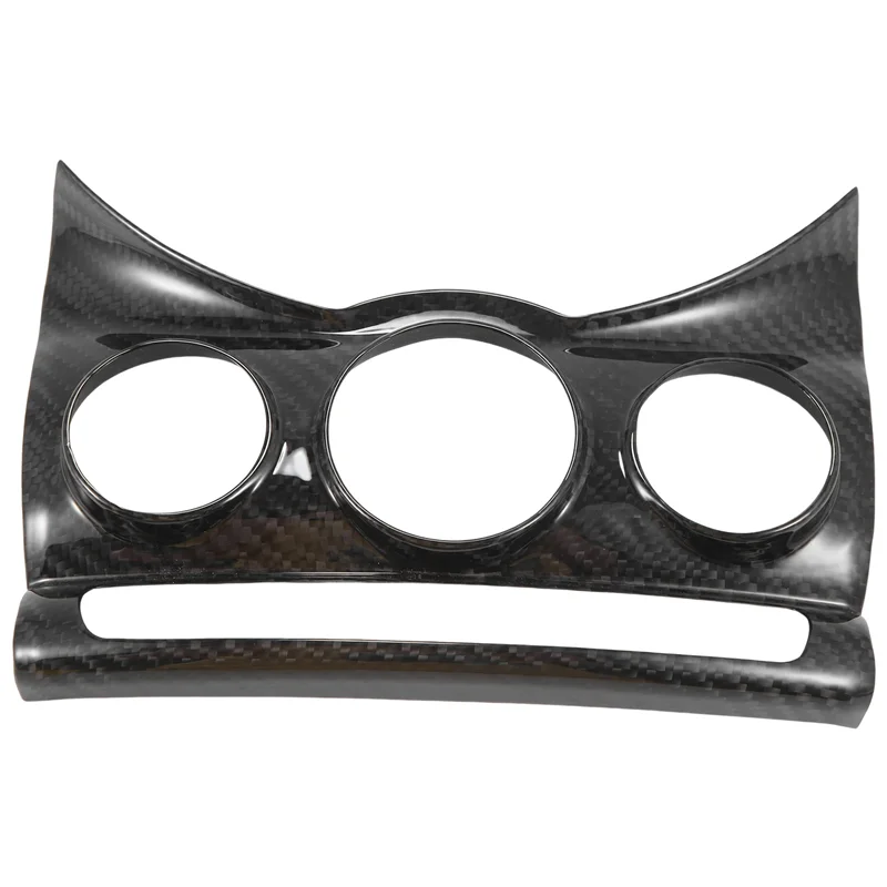 Car Center Console Trim Cover Dashboad Air Conditioning Knob Panel For BMW MINI Cooper F55 F56 Replacement Parts Carbon Fiber-X5