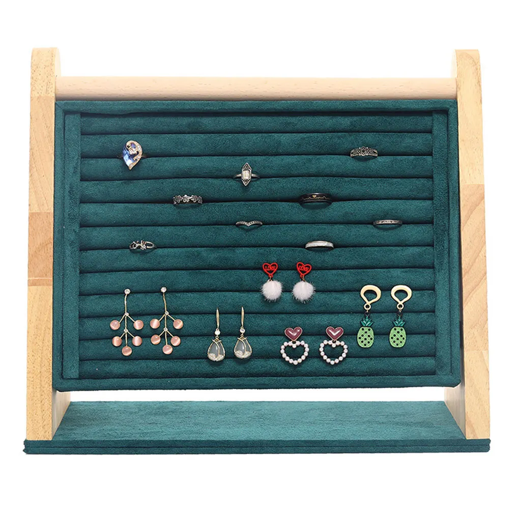 Jewelry Display Stand Ring Displaying Holder Bangle Ear Stud Rack Props