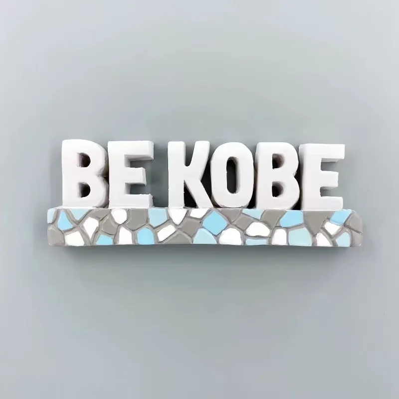 Kobe internet celebrity check-in landmark BE KOBE tourism commemorative 3D resin decoration magnet refrigerator sticker