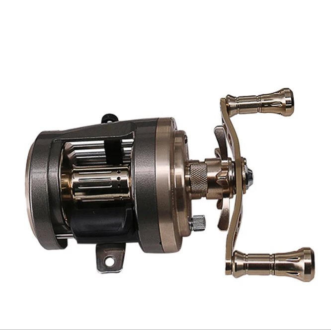 

Full Metal Trolling Reel Right and Left Hand Round Baitcasting Reel High Gear Ratio Sea Fishing Reel