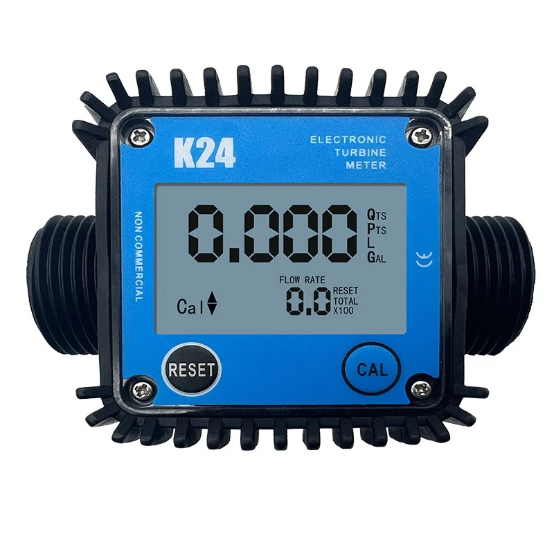 High Precision K24 Turbine Flowmeter for Diesel   Methanol Electronic Digital Display Customizable OEM Support