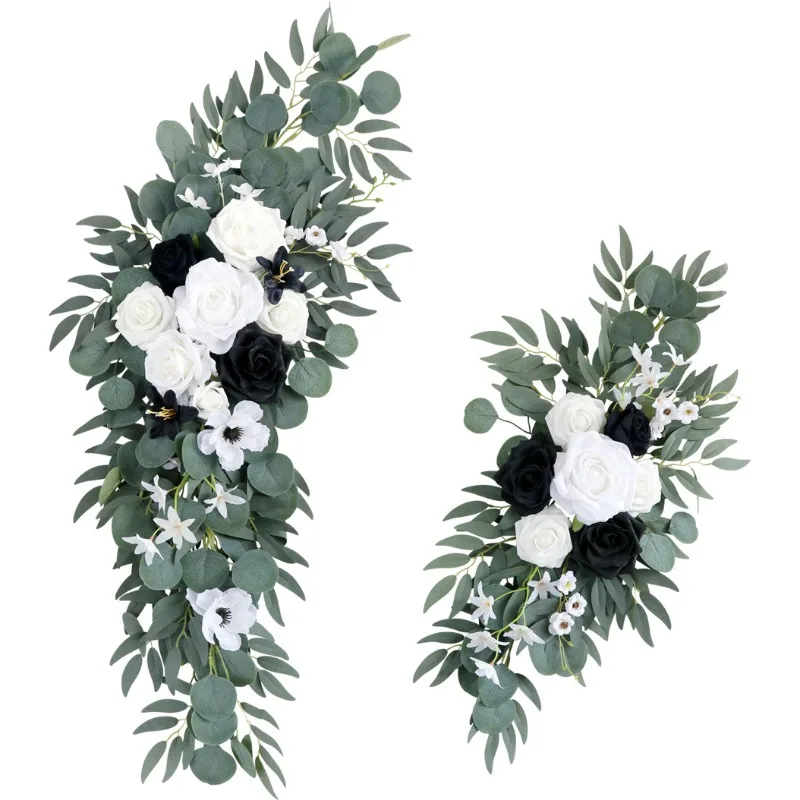 

Свадебная арка, цветочное украшение, наружная свадебная сцена, имитация углового цветка, хит продаж, добро пожаловать, цветок