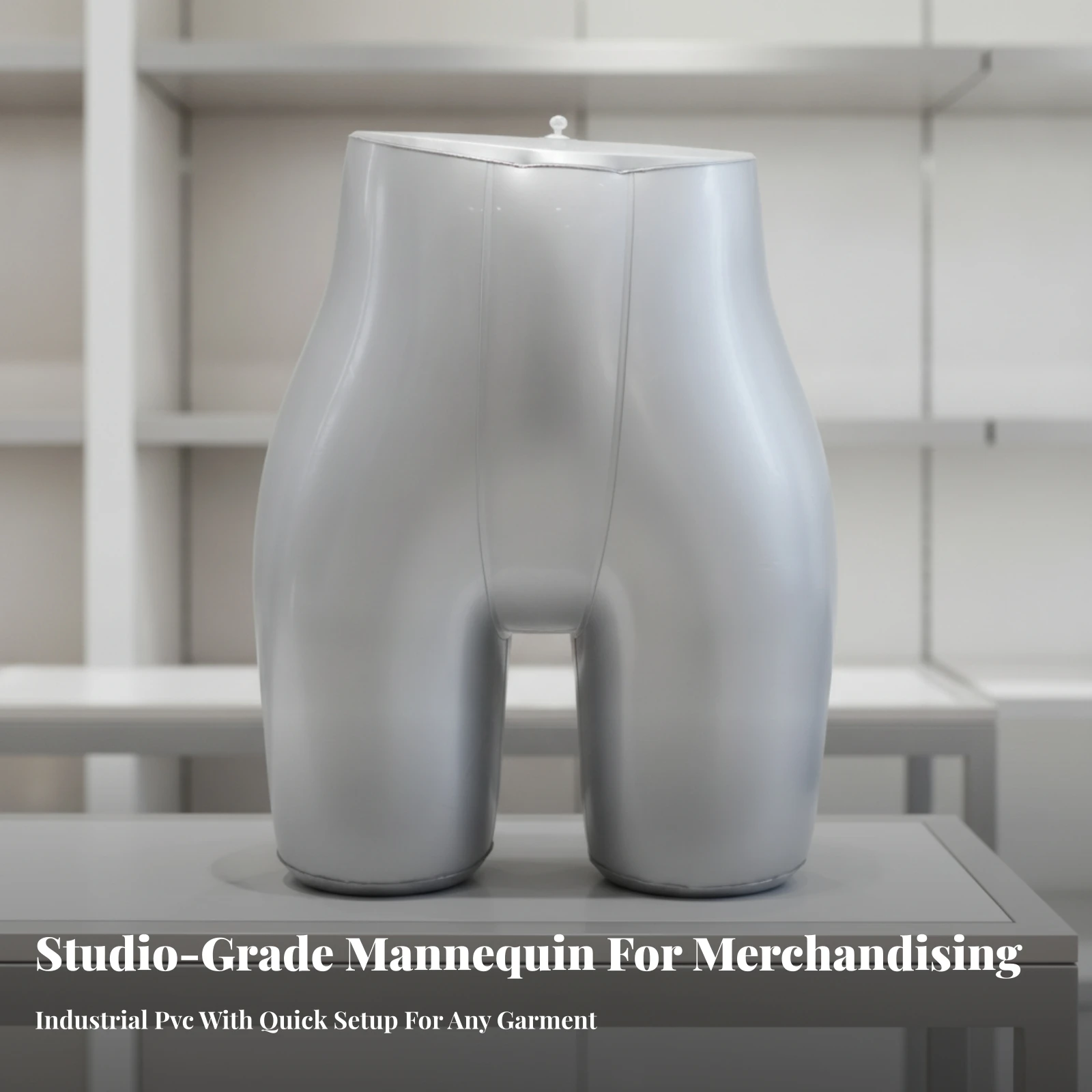 Inflatable Trouser Mannequin Lightweight Inflatable Pants Form with Hanging Loop Lower Body Clothing Display Model