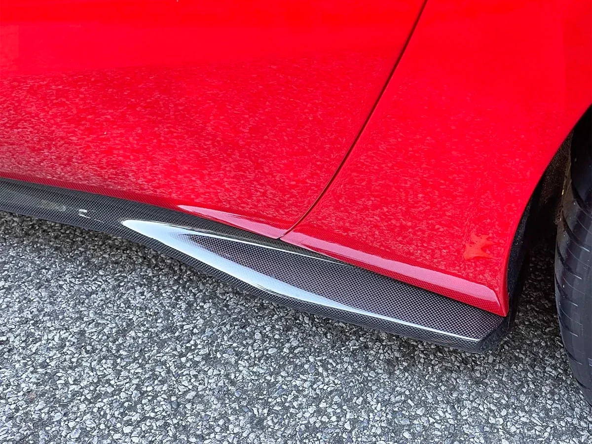 812 OEM Style Auto Parts Carbon Fiber Upgrade Auto Car Bodykit Accessories Side Skirt Extensions forFerrari 812