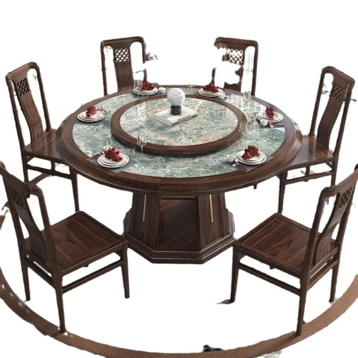 Chinese Solid Wood Dining Table for Restaurant Easy Assembly Easy to Clean Space Saving Reliable Performance High Quality