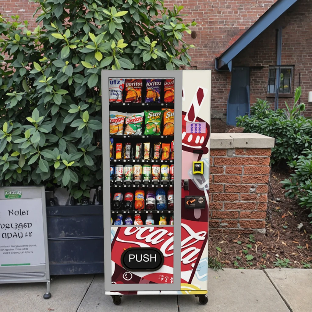 Combo Vending Machine Cold Drink Vending Machine Automatic Snacks Small Vending Machine for Sale