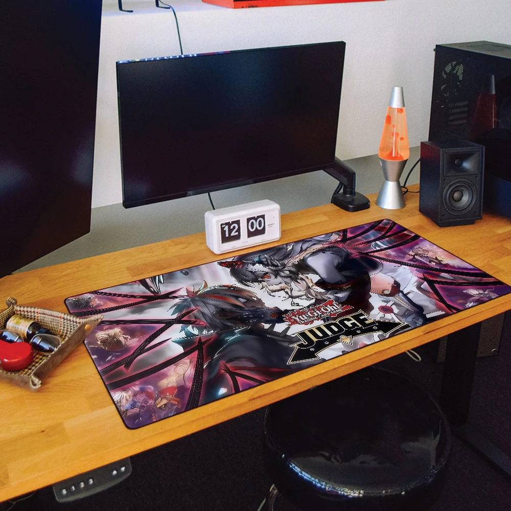 Fallen of Albaz Blazing Y-Yu-Gi-Oh Mouse Pad Large Desk Mat Keyboard Ergonomic Office Rubber PC Non-slip Anti-fray Home Custom