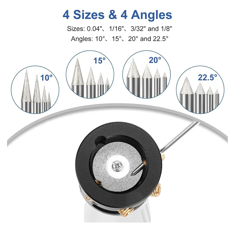 Imagem -02 - Alumínio Soldagem Tungsten Eletrodo Sharpener Grinder Head Tool Rotary Tig Hot