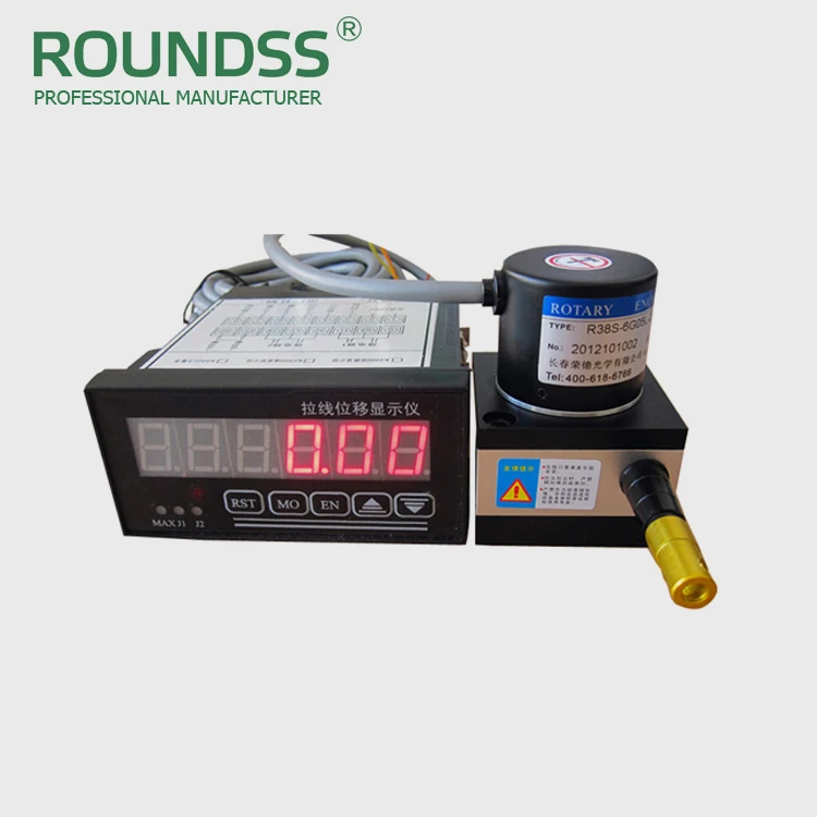 Roundss linear displacement rope sensor replace grating encoder