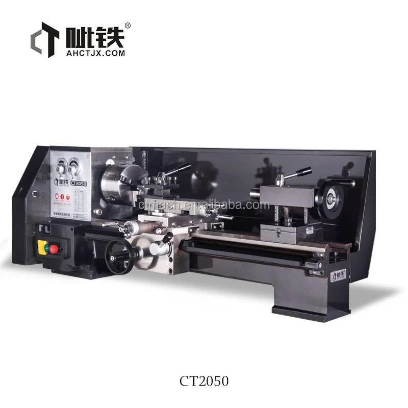 Small Manual Bench Mini Metal Cnc Wood Lathe Machine CT2050