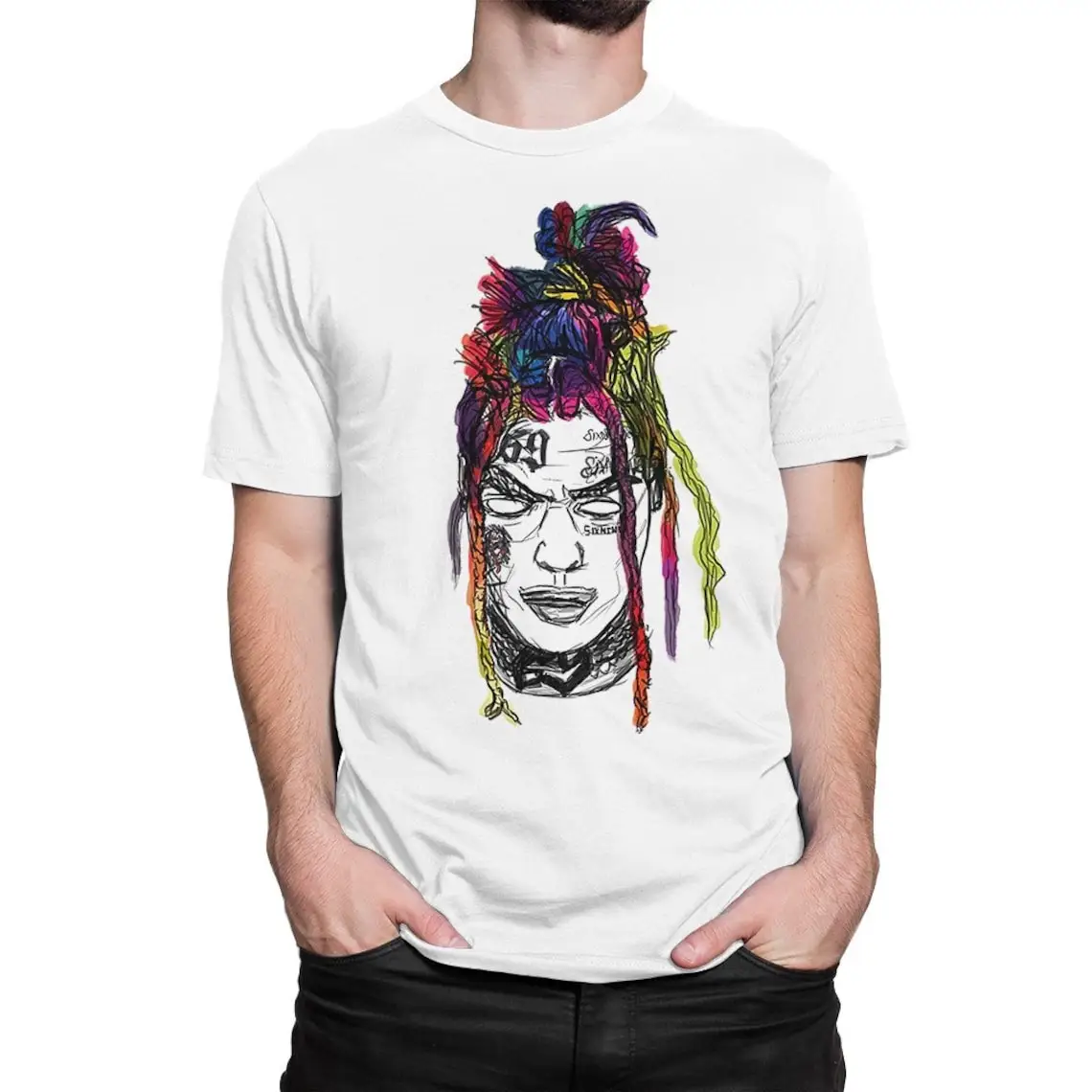 6ix9ine Graphic T-Shirt Tekashi69 Shirt Regular Fit Tops