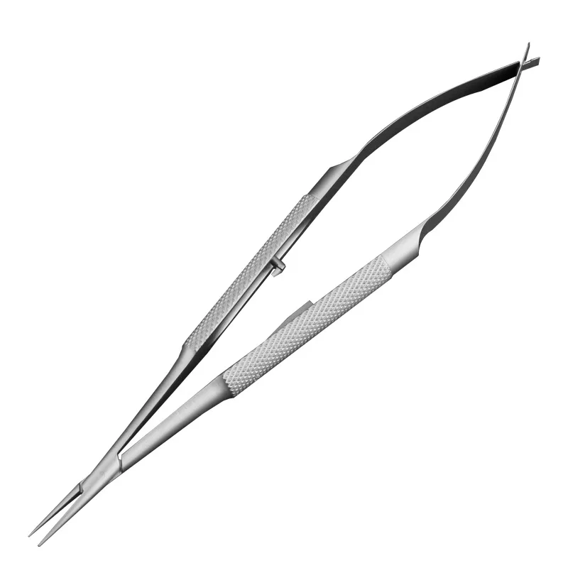 

Ophthalmic Microscopic Instruments Forceps Pen-Type Straight and Curved Head Tools Self-Locking Surgical Needle