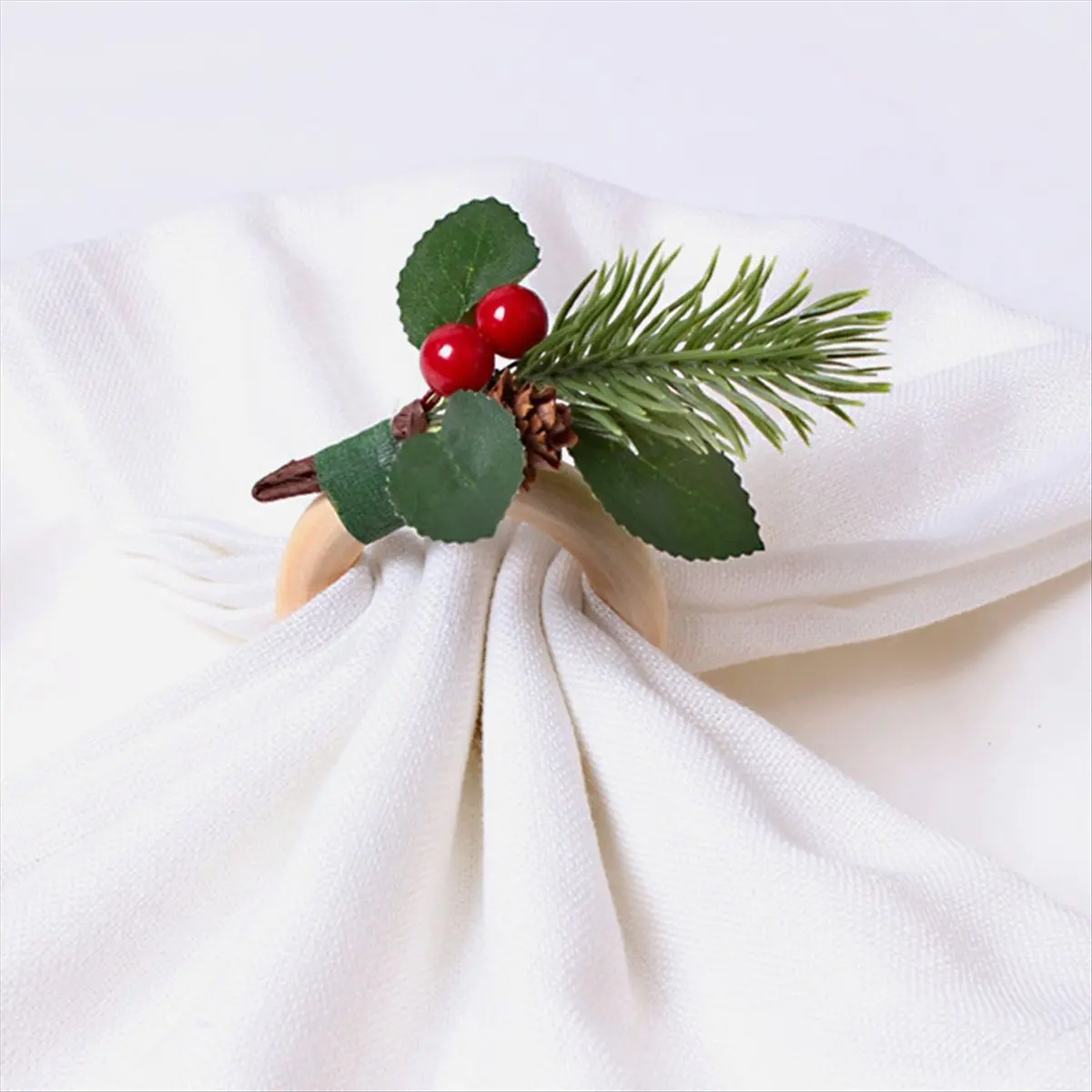 A75K Christmas Napkin Ring Set Christmas Napkin Ring Christmas Holiday Dinner Table Decoration B