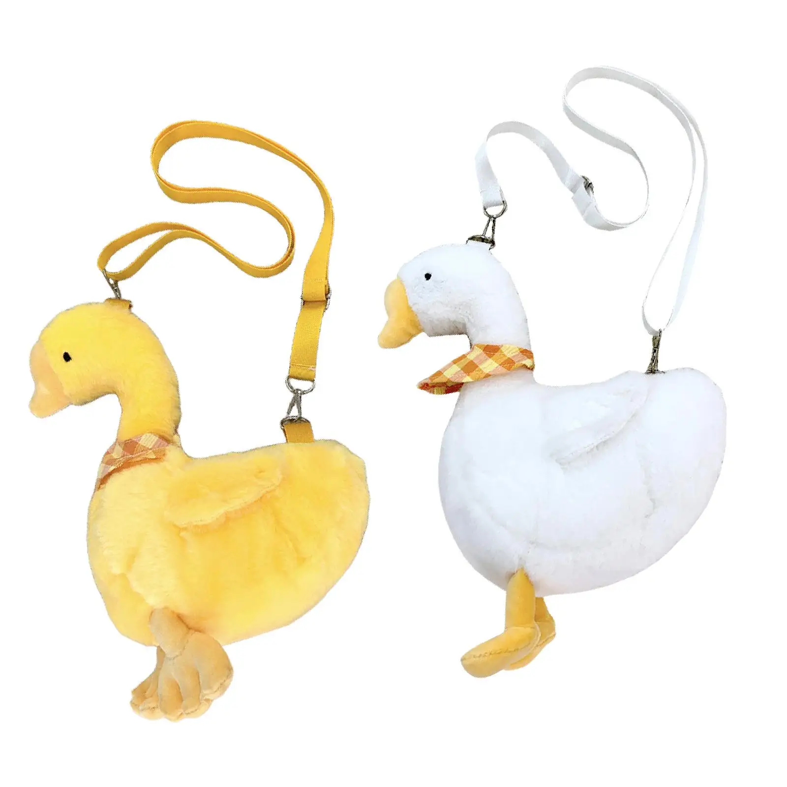 Plush Crossbody Bag Cute Purse Tote Bag Earphones Handbag Goose Shoulder Bag