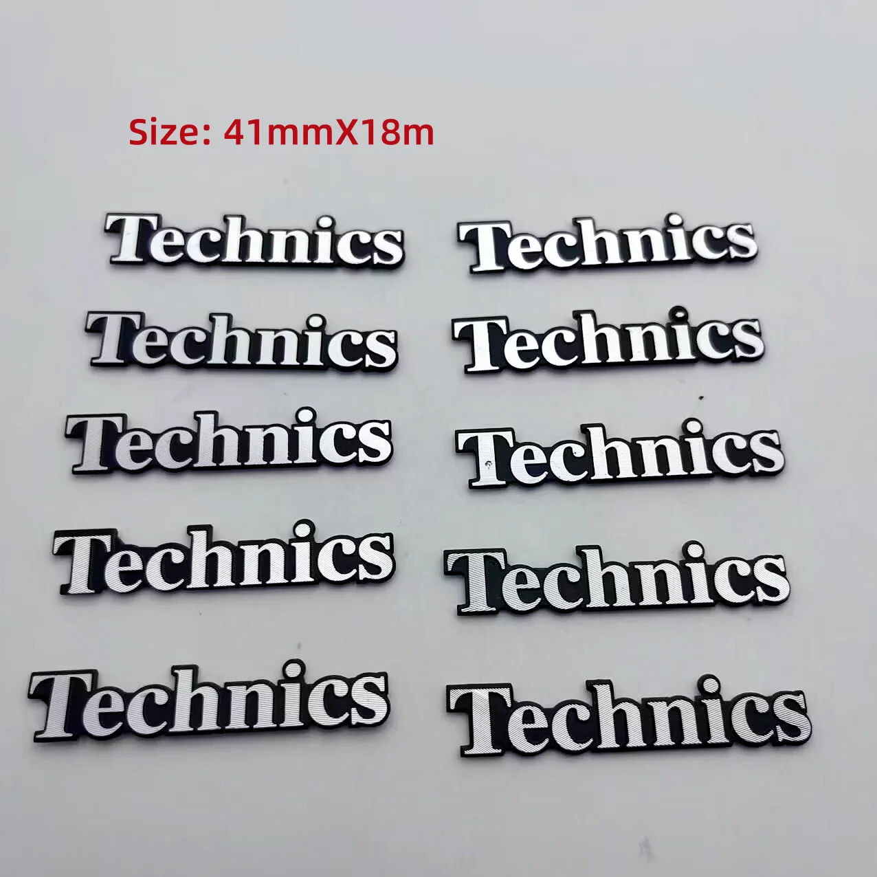 4pcs 20pcs 50pcs Technic Speaker Sticker technics Car Styling Stereo Speaker Badge Emblem Sticker Car Accessories 41x18mm