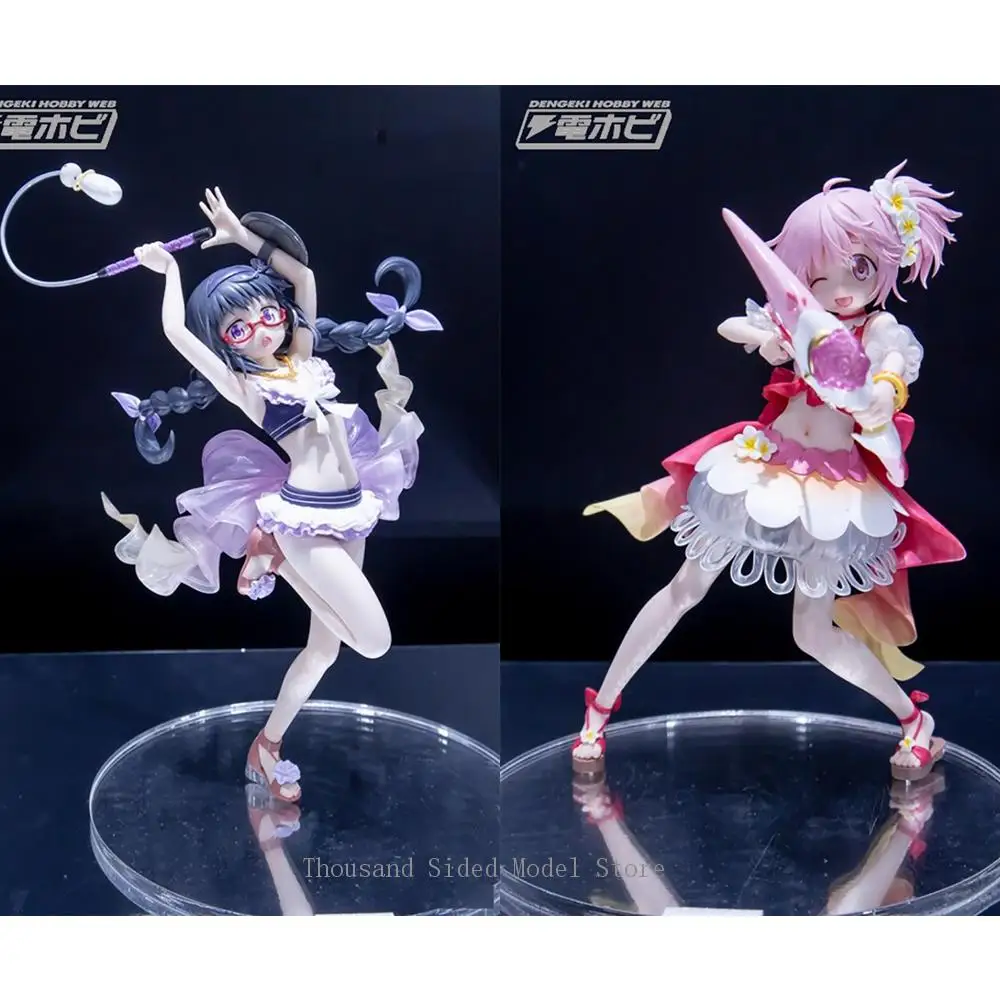 En Stock, Figura de Acción Original de Konami Splash Girls, Kaname Madoka, Akemi Homura, Puella Magi Madoka Magica Side Story, Juguete de Anime