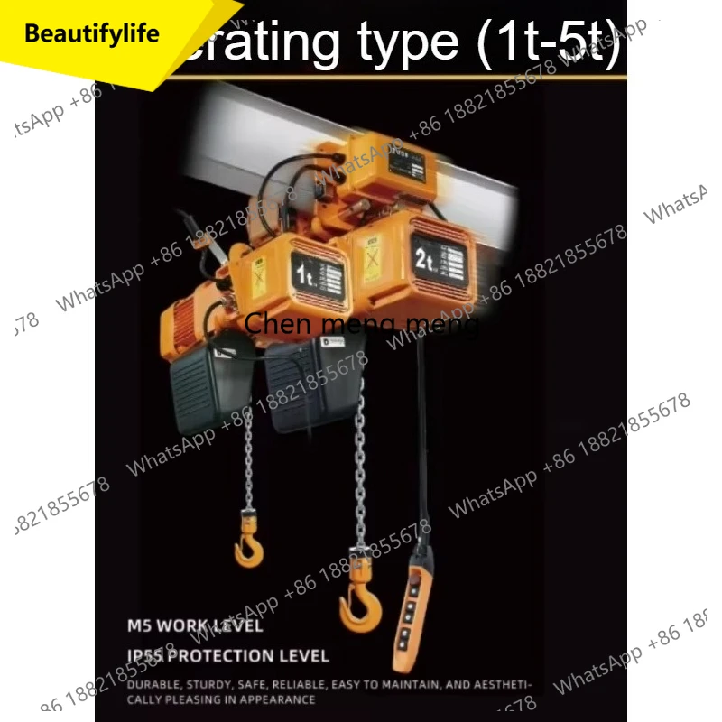 A55 1ton 2 Ton 3 Ton 5 Ton M5 Manufacture Overhead Lifting Construction Electric Chain Hoists
