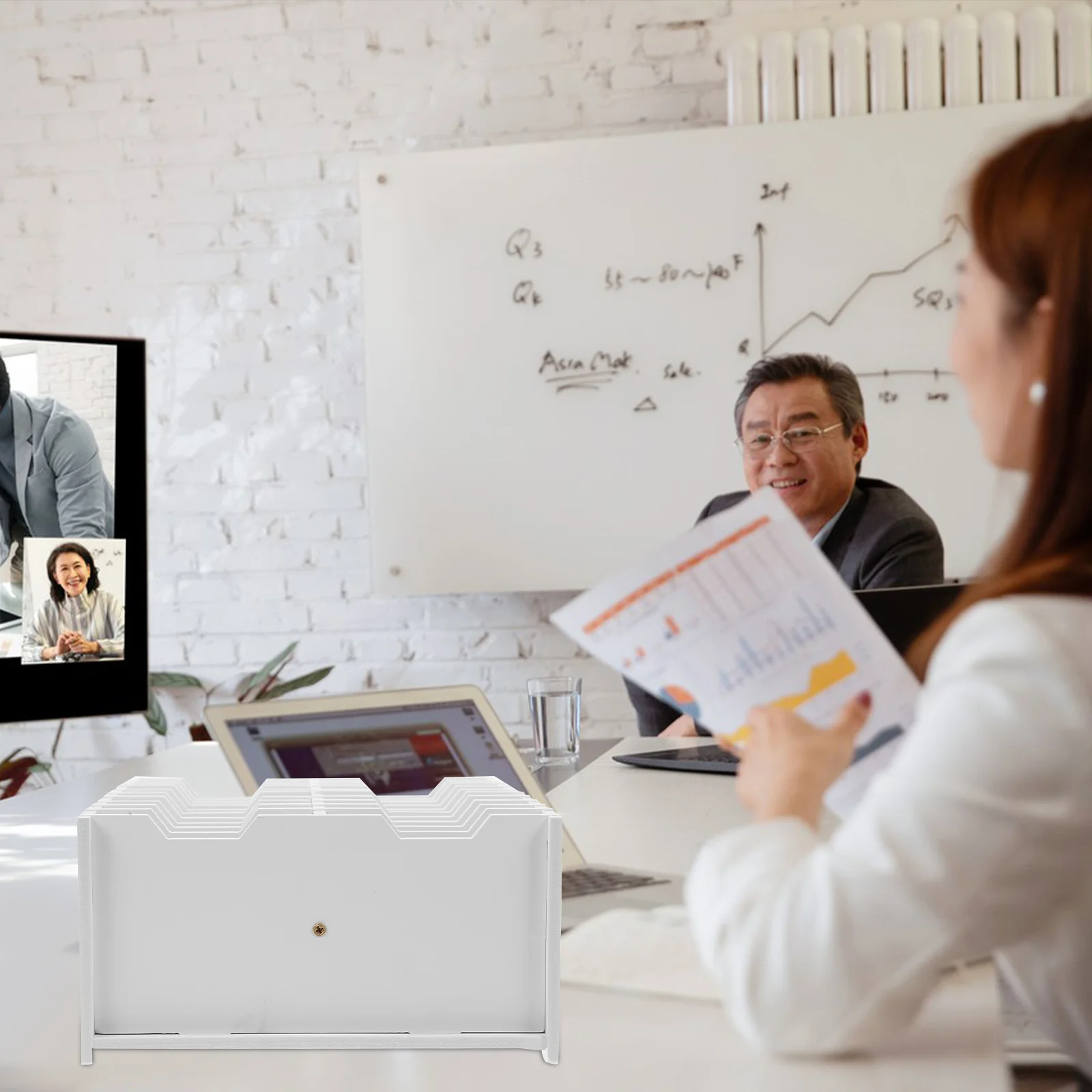 

Multicompartment Phone Storage Box Pvc Desktop Organizer For Classroom Teachers Cellphone Holder Storage Rack Horizontal Design