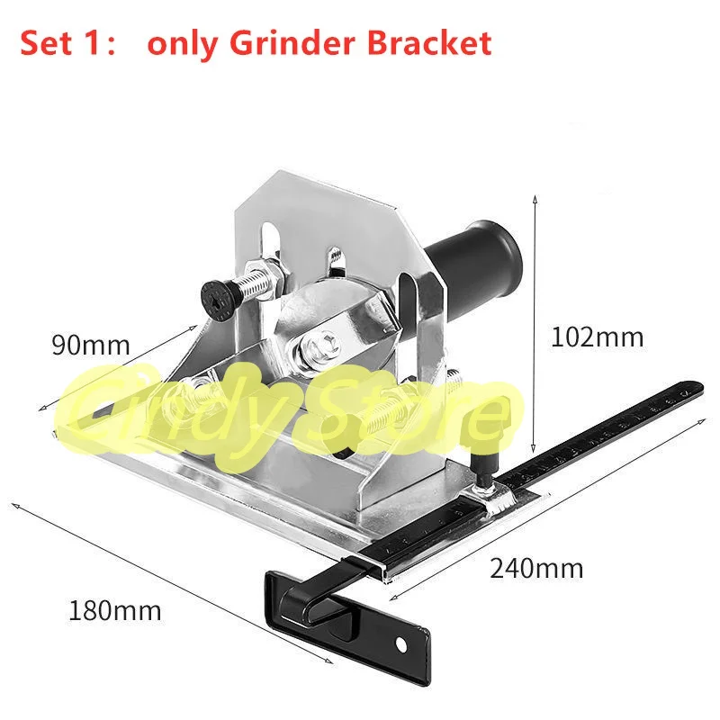 Multifunction Angle Grinder Stand Angle Cutting Bracket with Adjustable Base Plate Cover  For 100mm Angle Grinder