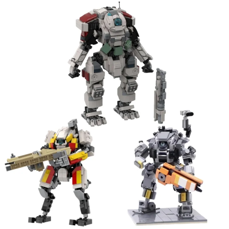 

Lonic grade Vanguard-class Titan Bricks Game Titanfall 2 FS-1041 Titan Building Blocks blazing flame Titan Bricks Toy Kid Gift