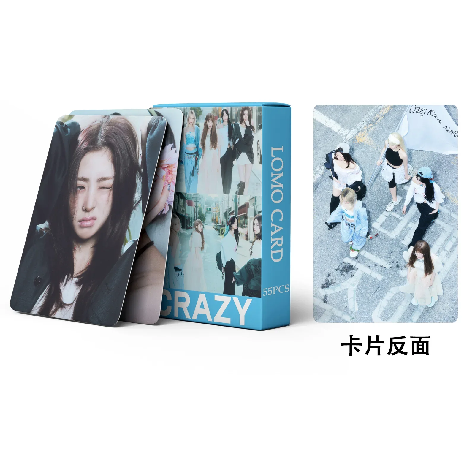 Kpop New Ablum CRAZY Lomo Card ‌SAKURA KIM CHAEWON HUH YUNJIN Postcards Photocard For Fans Collection Gifts