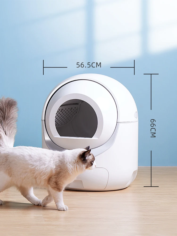 Hidden Closed Furniture Plastic Pet Fully Enclosed Large Self Cleaning Automatic Litter Box Toilet