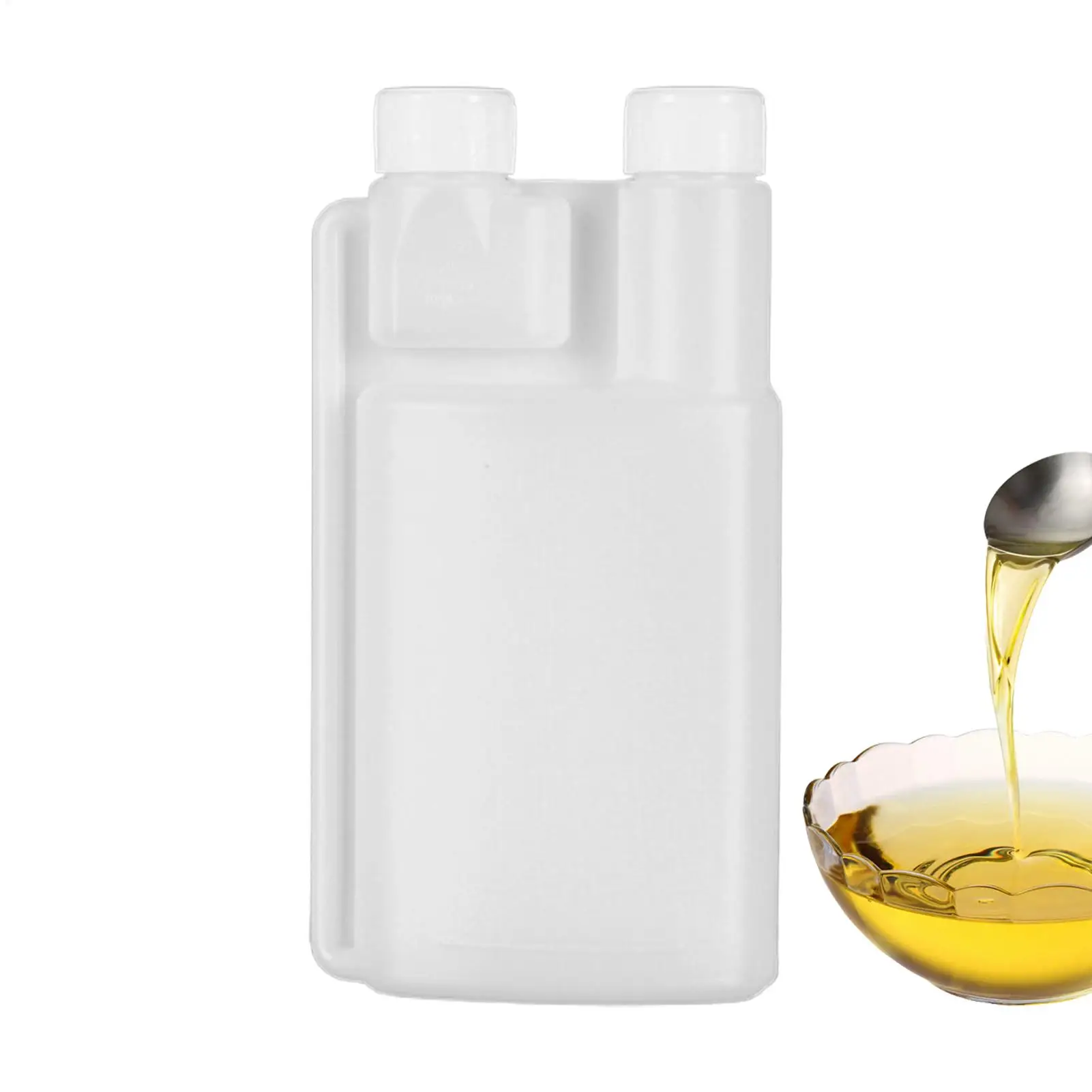 500+25ml HDPE Plastic Graduated Storage Bottles With Lids For Liquid Soap Shampoo Cleaner Cooking Oil Dispenser Outdoor Camping