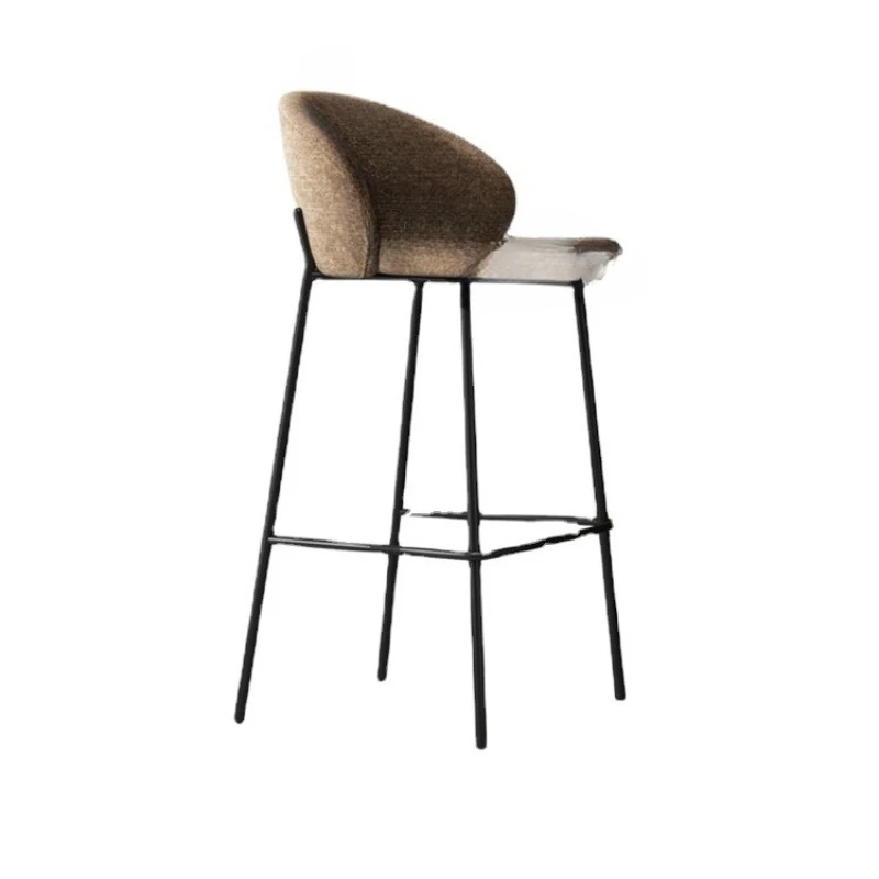 

Factory Minimalist Bar Chair Nordic Iron Art Creative Modern Simple Bar Front Desk Home Island High Stool