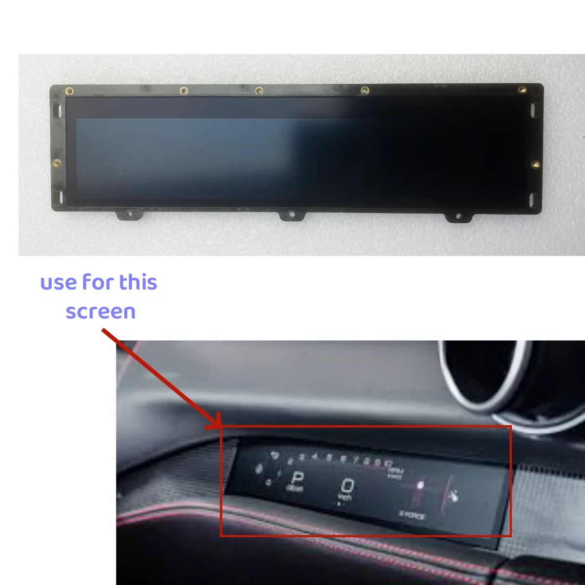 8.8 Inch TDO-HD0880K00048 Passenger Side Screen LCD Display for Ferrari Portofino 2019-2021 TDO-K00048-S-W-E Repairment