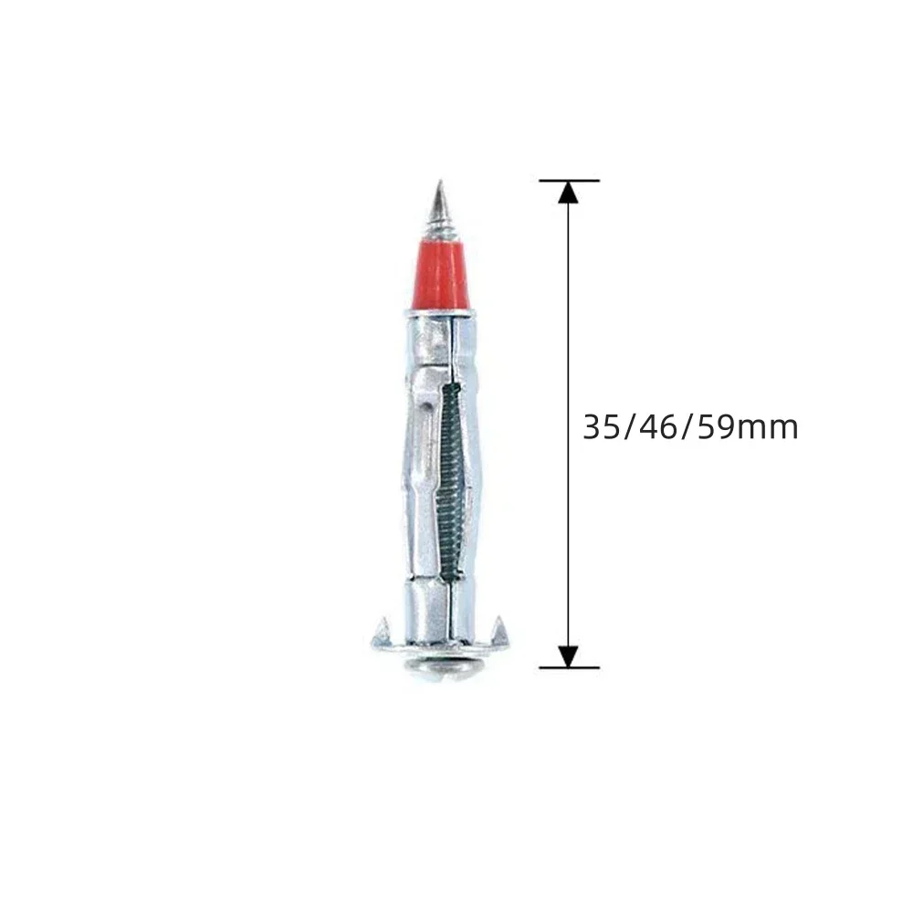 Kit de parafusos de âncora de parede de acionamento, 9 unidades, resistente 35/46/59mm, cavidade de drywall, passador para fixadores de suspensão de placa de gesso