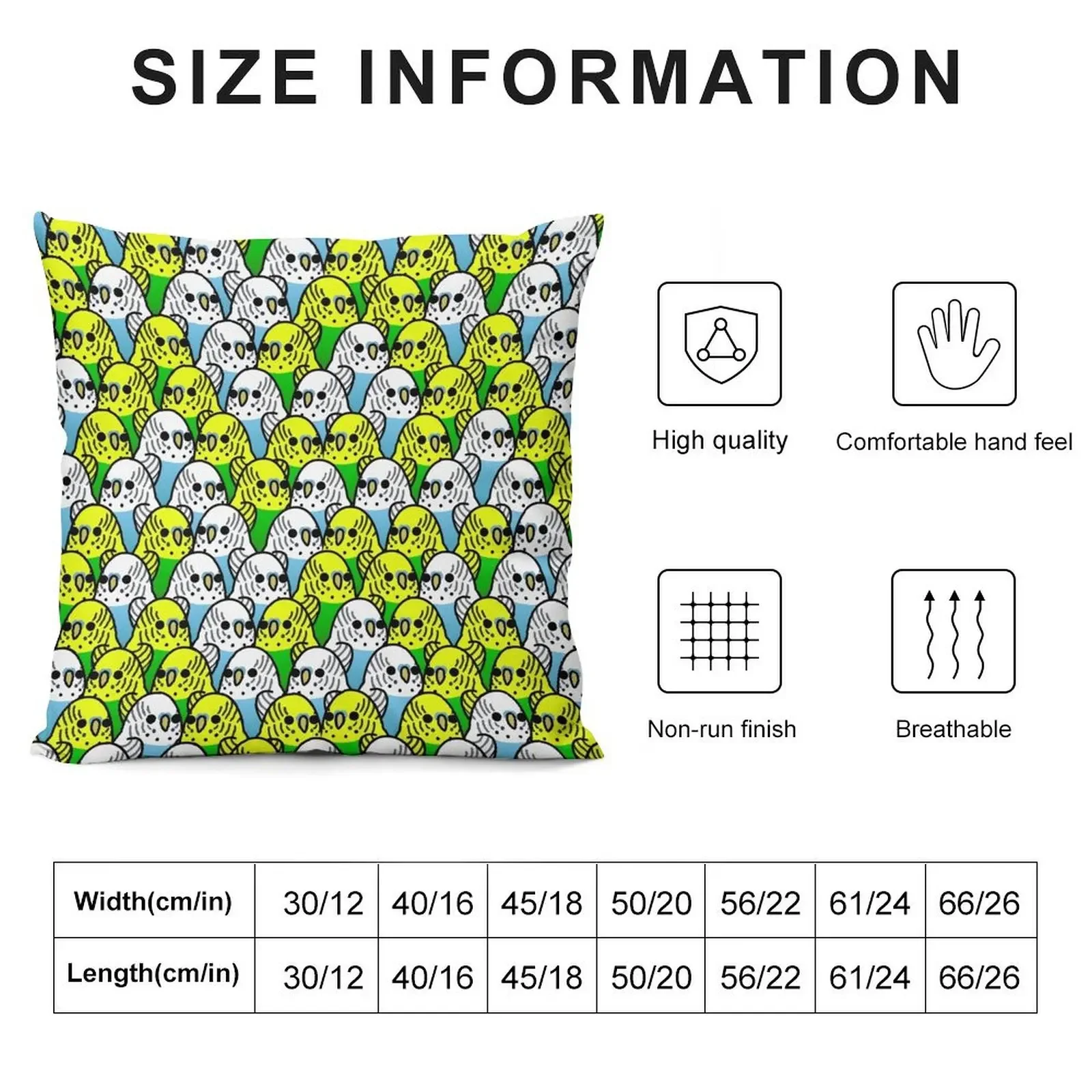 Too Many Birds! - Budgie Squad 1 Throw Pillow Sitting Cushion Luxury Pillow Case New year pillow