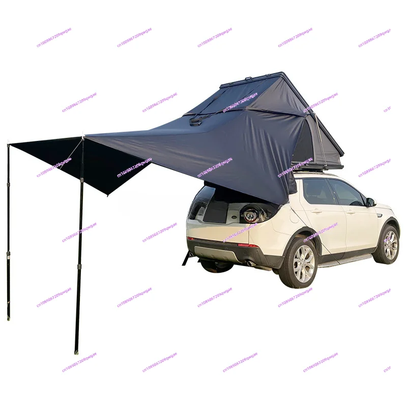 Camping overnight folding roof tent, outdoor roof tent, car travel aluminum alloy car tent