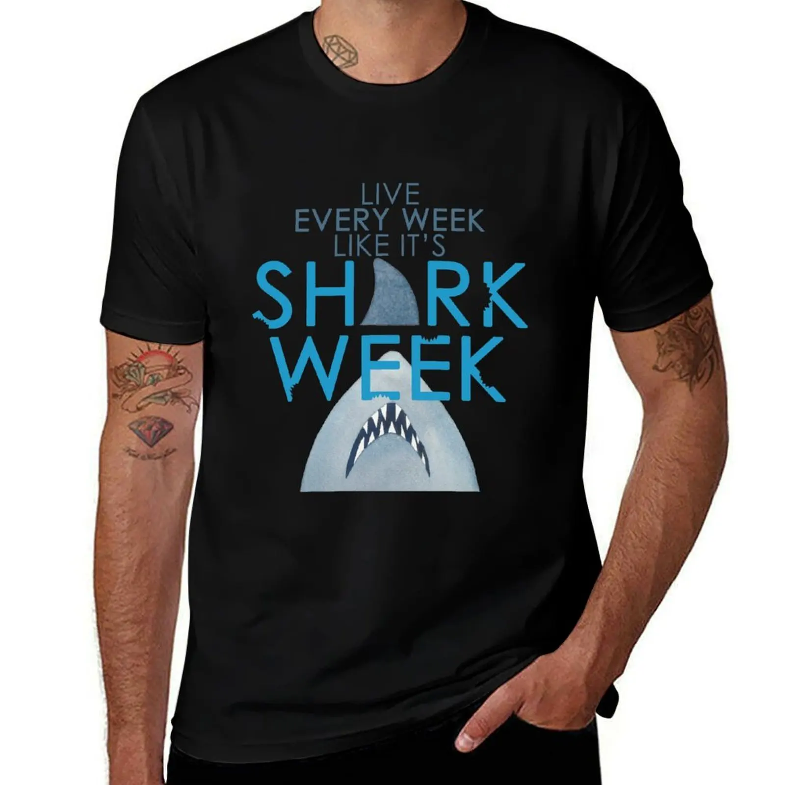Every Week Can Be Shark Week!! T-Shirt Plus Size Everyday Tee Shirt