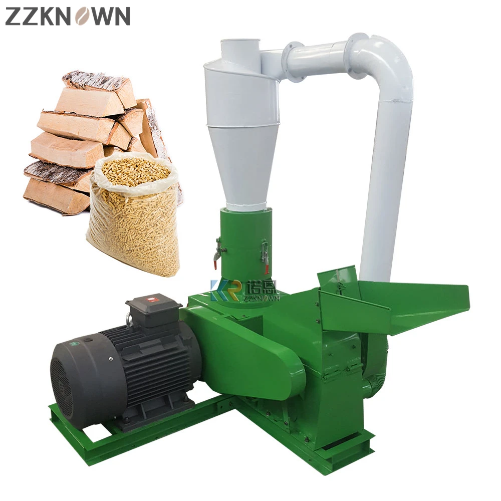 200-250 Kg/u Elektrische Gecombineerde Type Hamermolen Met Hout Pellet Machine Hout Zaagsel Pellet Pers Making Machine