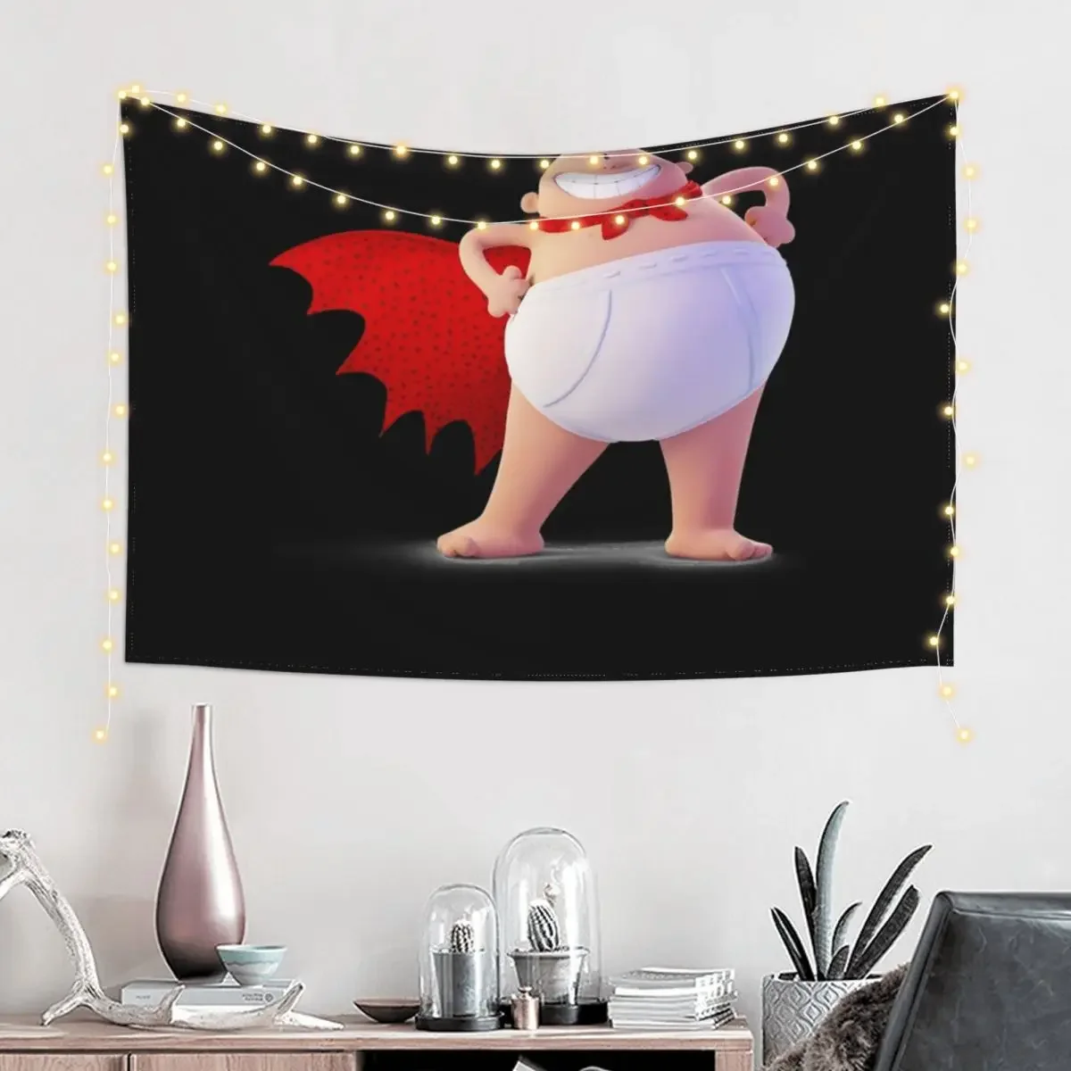 Gift Idea Captain Underpants Tapestry Decor For Room Wallpapers Home Decor Tapestry