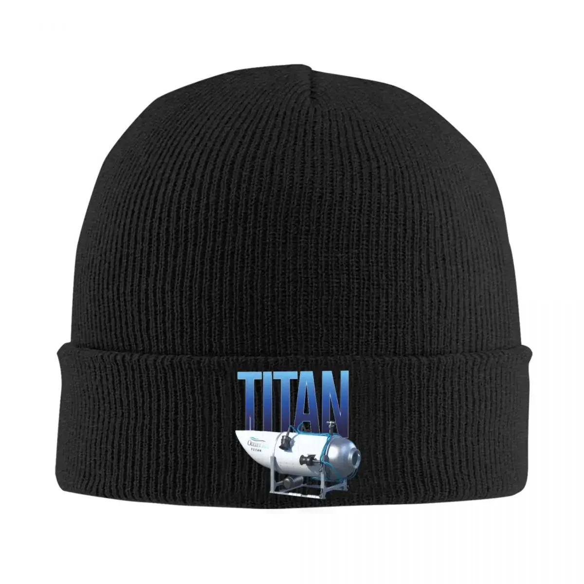 OceanGate TITAN Submarine Knitted Caps Women's Men's Beanies Autumn Winter Hats Acrylic Hip Hop Melon Cap