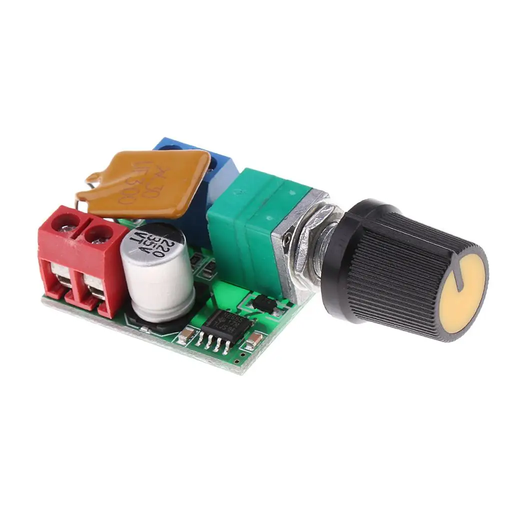 Mini PWM Motor Speed Controller Adjustable DC 3V 35V LED Dimmer for Smart Device Projects