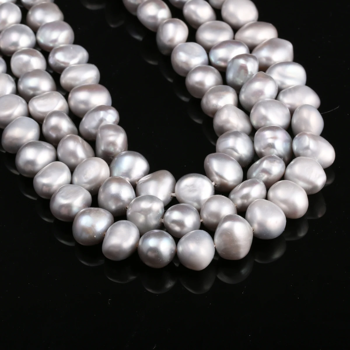 

100% Natural Freeform Freshwater Cultured Pearls Beads DIY Beads for Jewelry Making DIY Strand 14 Inches Size 10mm-11mm