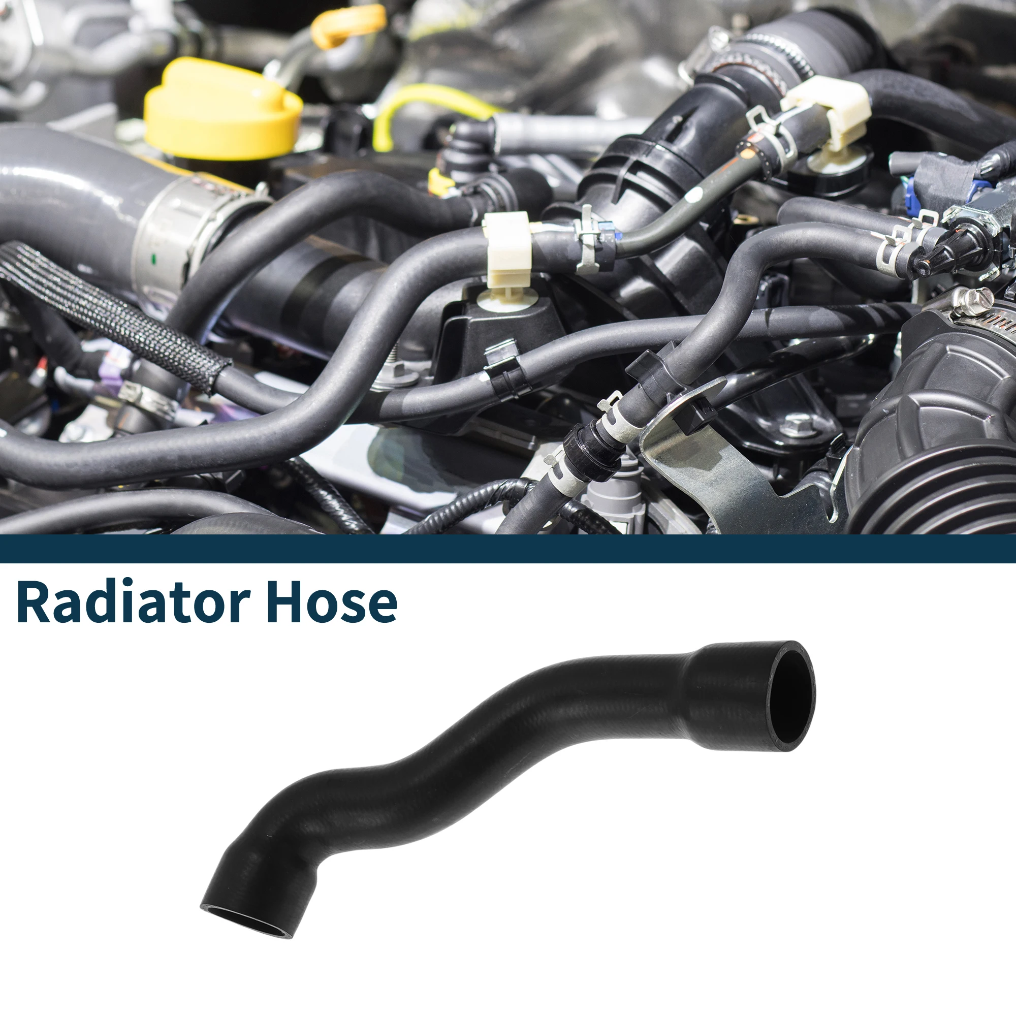 

UXCELL Radiator Hose Heater Hose Radiator Outlet Hose Pipe for BMW 520i No.11531740832 Rubber Water Pipe Black 1 Pcs