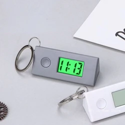 Mini Portable Silent Luminous ABS Digital Electronic Clock Student Exam Study Library Pocket Watch Green Backlight LCD Display