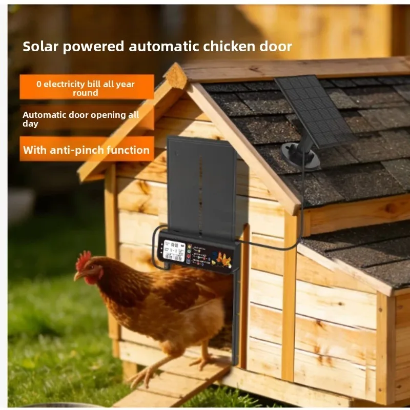 solar-automatic-chicken-coop-door-remote-control-poultry-lifting-cage-door-for-outdoor-farm-use