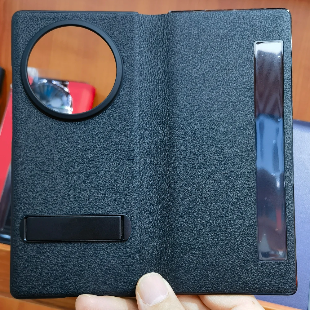 Genuine Real Leather Flip Case For vivo X Fold3 Pro / X Fold 3 Pro