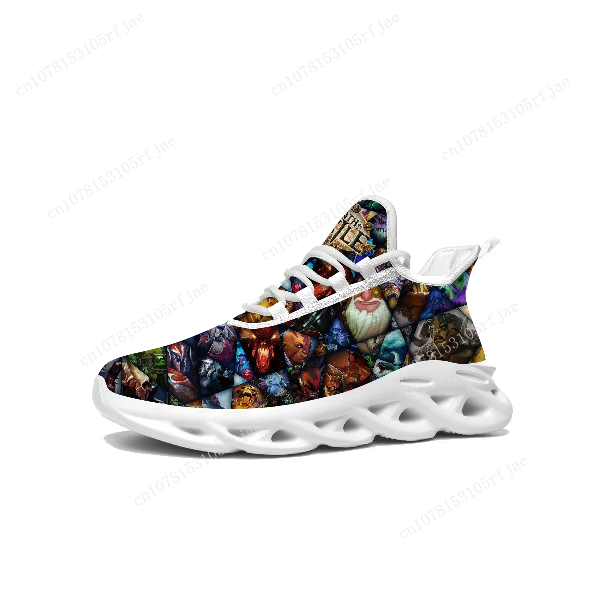 Path of esilium Sneakers Hot Cartoon Game uomo donna adolescente scarpe da corsa sportive scarpe stringate costruite su misura di alta qualità