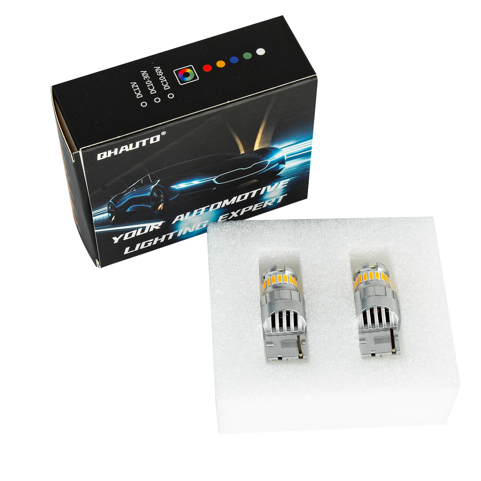 

2Pcs T20 LED W21/5W 7443 7440 W21W LED Bulb 6500K White Yellow For Lada Opel Car Parking Position Light DRL Daytime Running Lamp