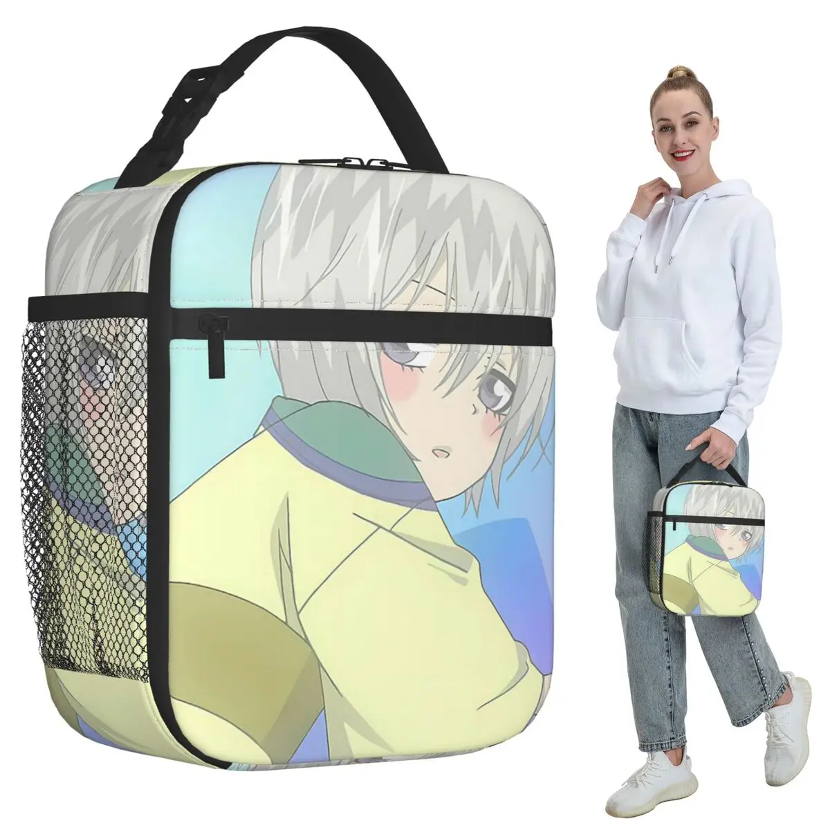 Anime Kamisama Kiss Nanami Tomoe Insulated Lunch Bag Women Office Cooler Thermal Food Box Tote Leakproof Lunch Boxes Container